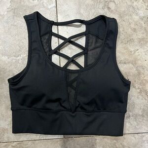 VS black mesh sports bra